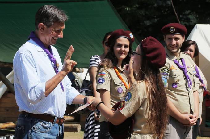 Predsednik Republike Slovenije Borut Pahor je danes obiskal Kajuhov tabor v Ribnem pri Bledu.